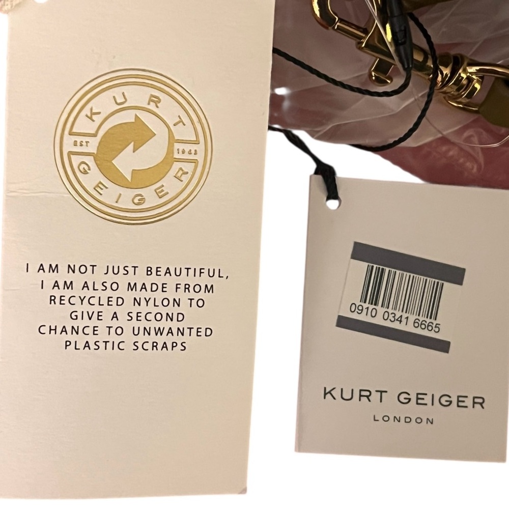 Kurt Geiger London NWT gorgeous XS Recycled Shopper Tote/Shoulder Bag in bronze - Picture 11 of 12